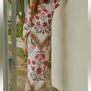 Anthropologie Encantadore Renata Tropic Maxi Dress